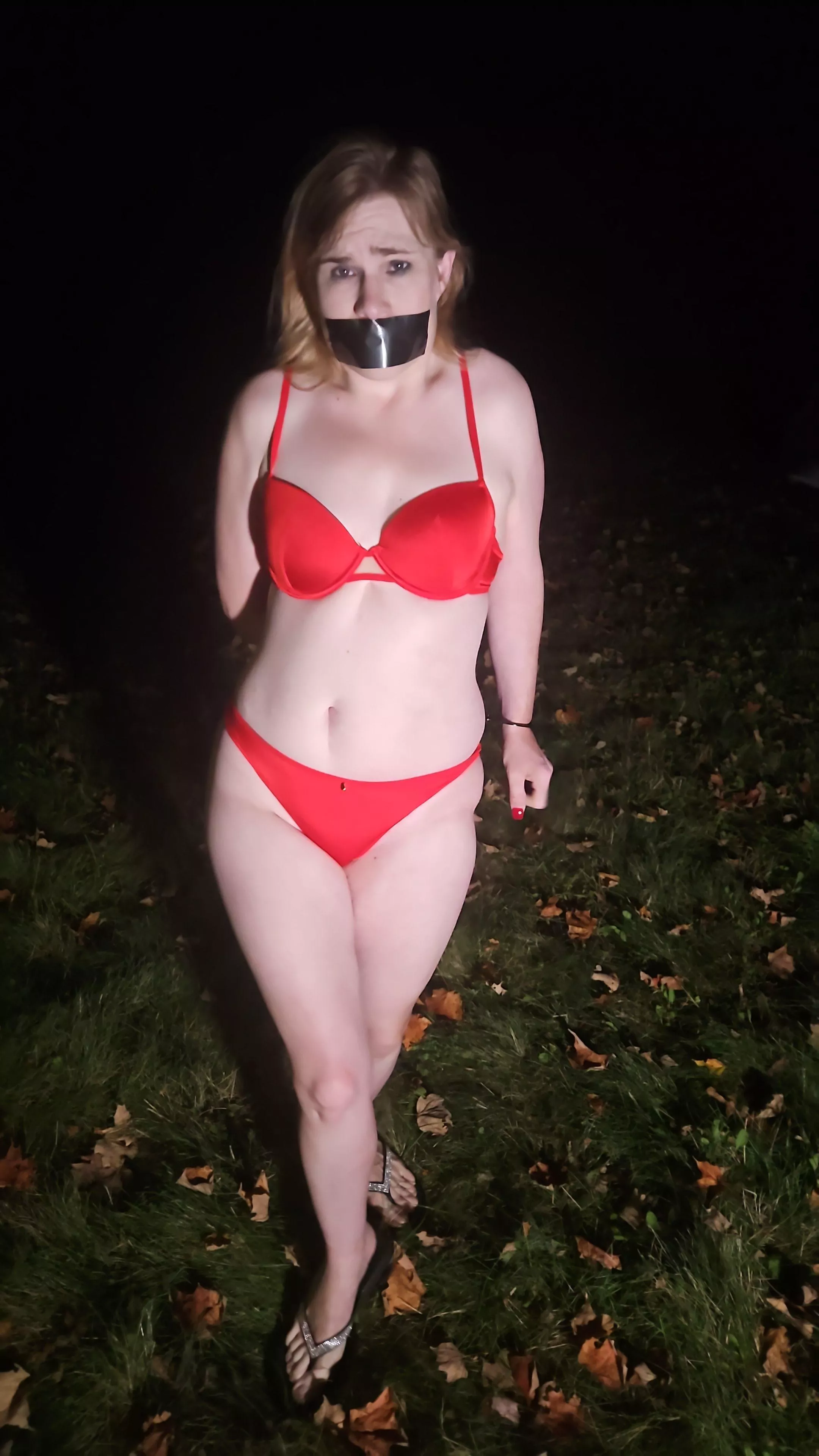 Cuffed and gagged in the woods posted by ResponsibilityNo6843