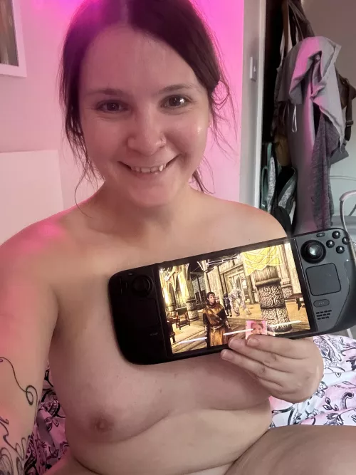 Currently getting comfy in bed to play some more Skyrim. My idea of a perfect Friday night  by Thin_Protection9395