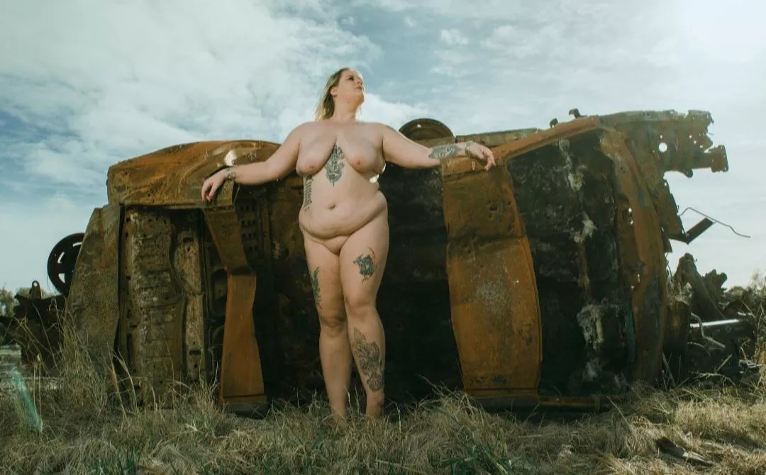 Found this burnt out car during a river swim posted by Cindytyne_NZ