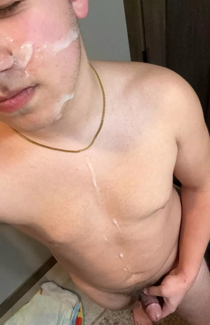 I could get used to cum on me…  looking to try some new things. HMU with suggestions please! posted by Independent-Wolf-139