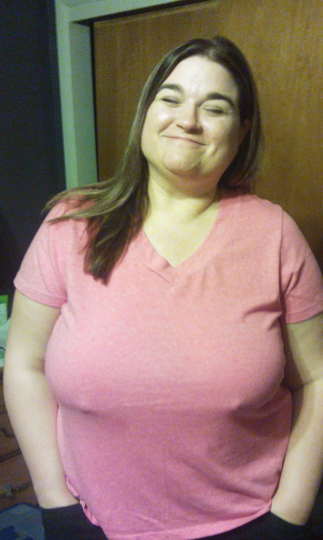 My wife's eyes closed but headlights on. Lol  posted by SteelTorch