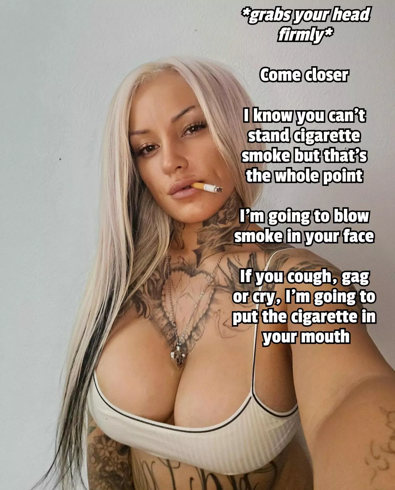 Take it like a man posted by Captionsforever