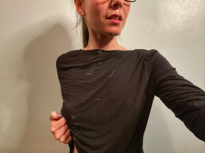 TBT to this big facial that dripped all over my top too by ctsharing