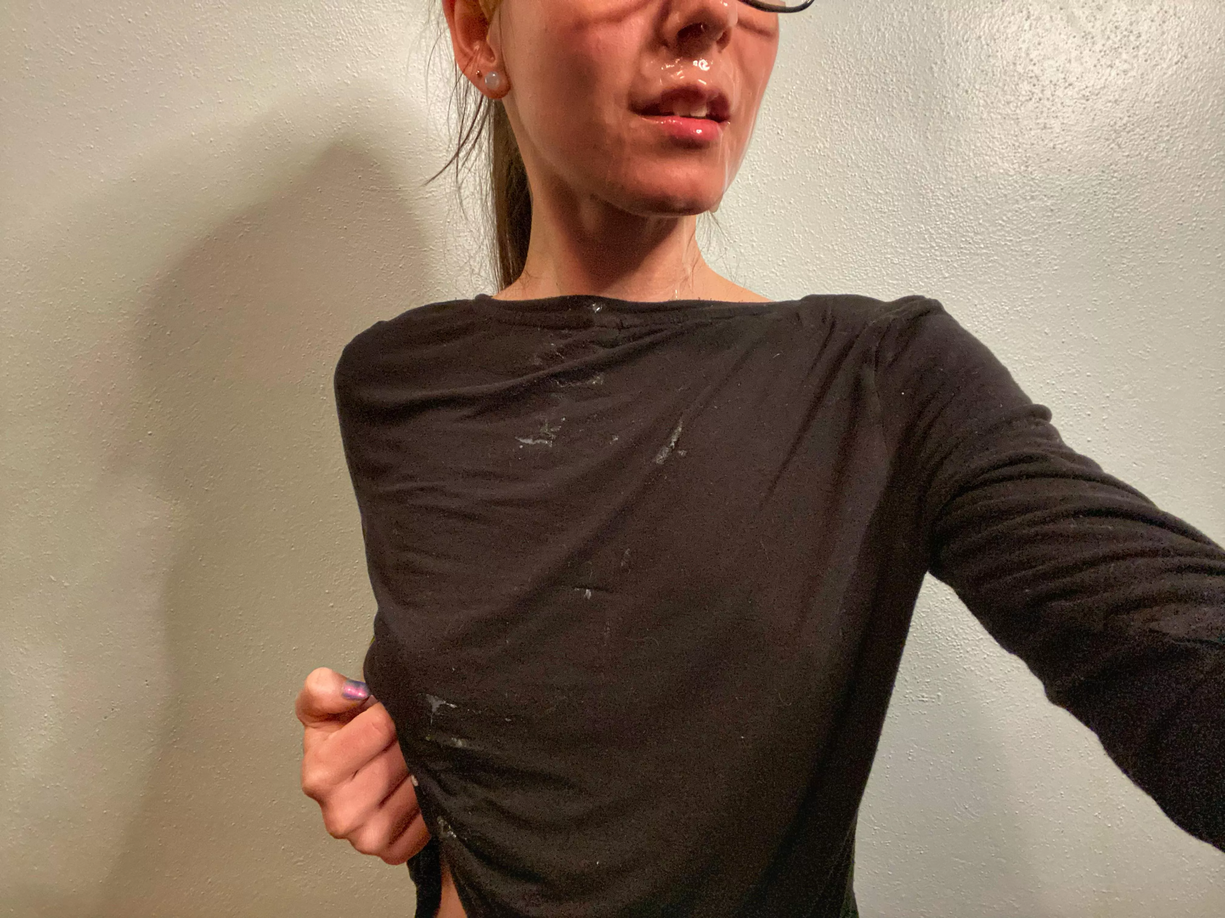 TBT to this big facial that dripped all over my top too posted by ctsharing