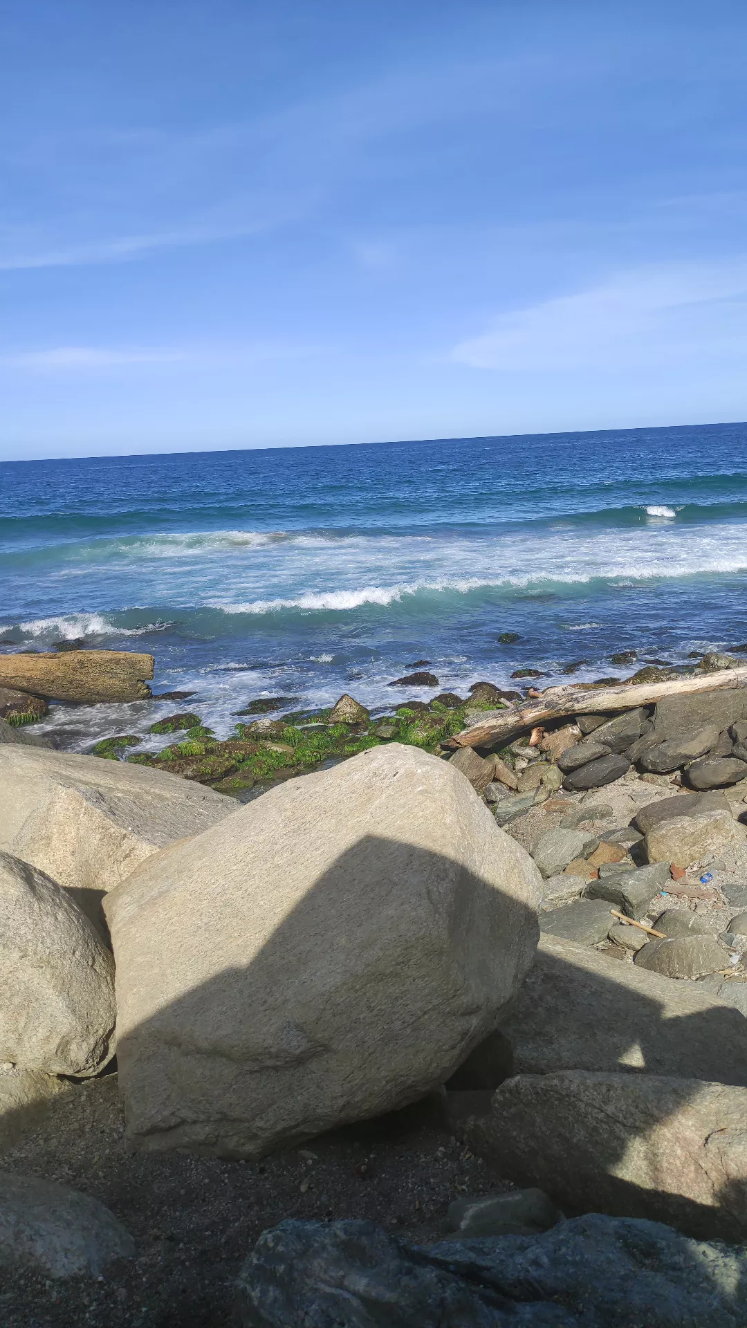 The blue of the sea looks so beautiful today posted by nannyboom