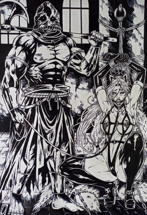 The girl took something she didn't owe from the castle, now it will be used by the servants as payment. by darthkaosbz