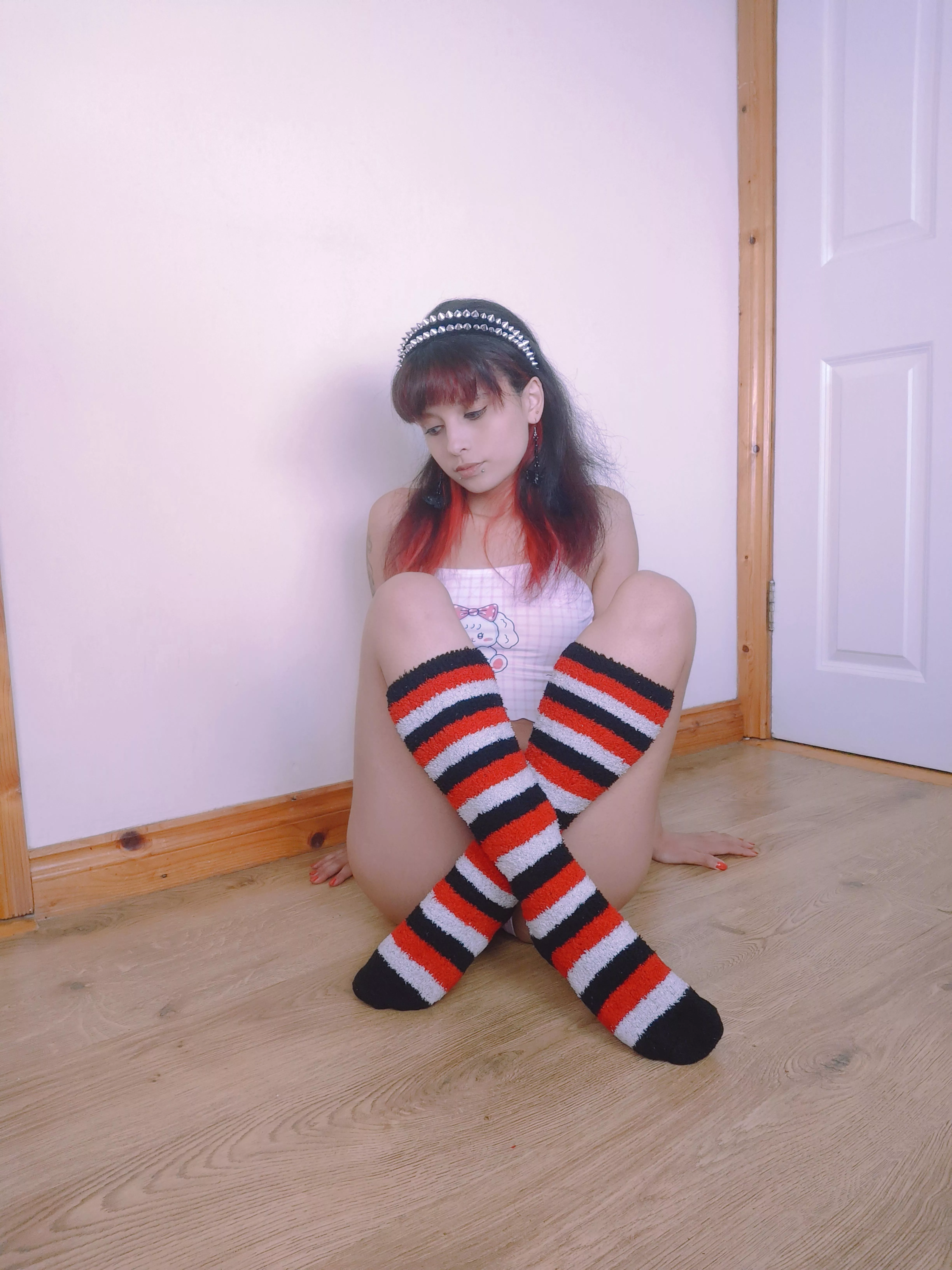 I like fuzzy socks now make them sticky and I'll love them  posted by 8coco3chane1