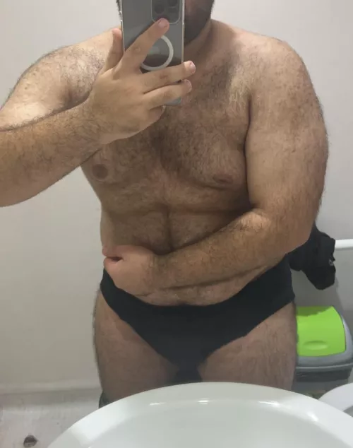 Just a 21 yo bear bottom showing off by MelAelZel