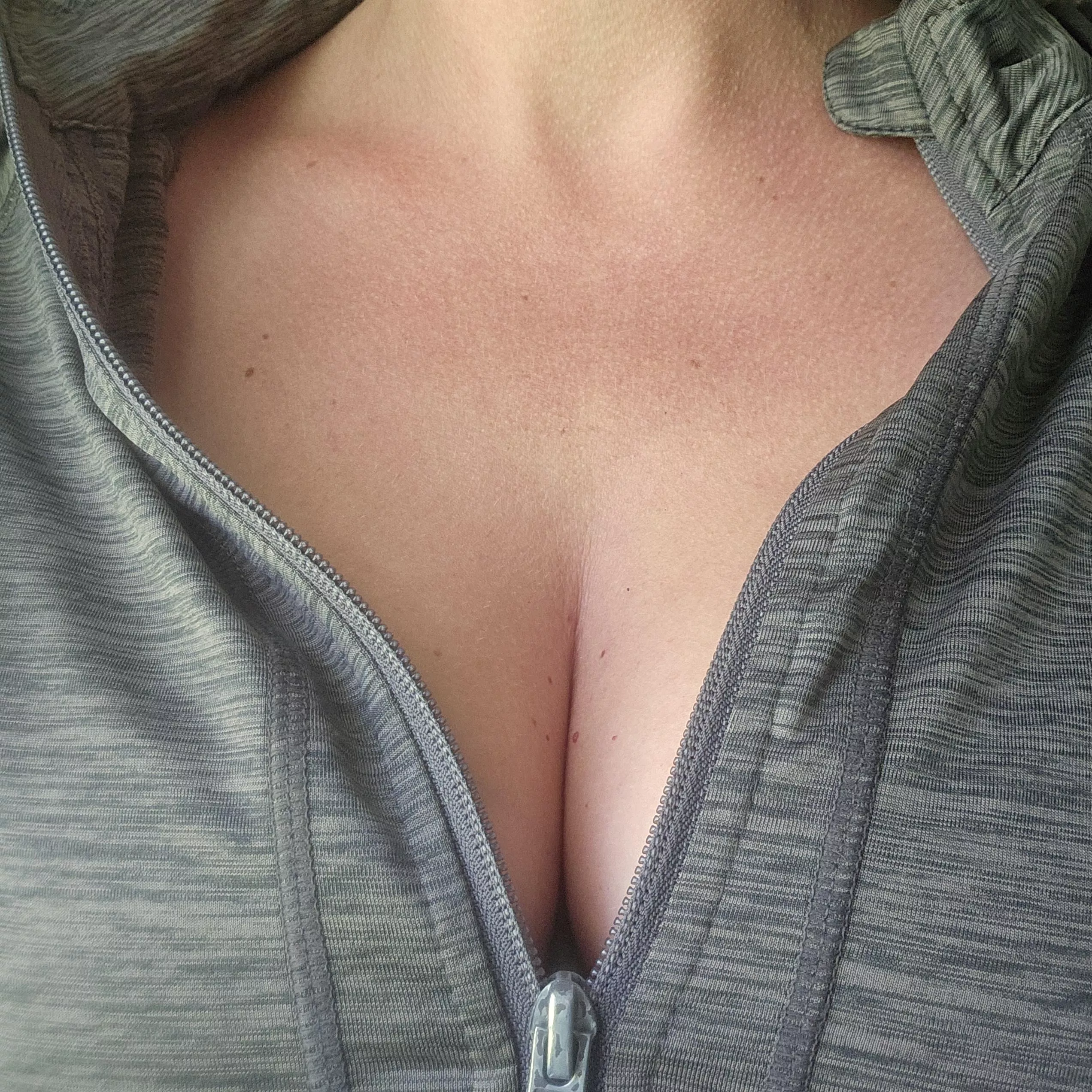Post-walk cleavage posted by TheVelvetLibrary