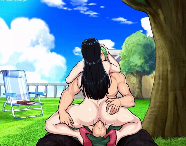 Robin x Zoro by ojeattt