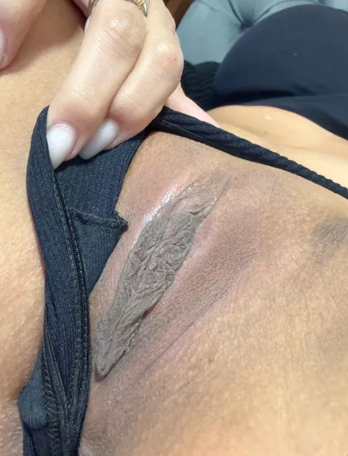 those dark labia shouldn't be covered by panties by VelvetPurplee