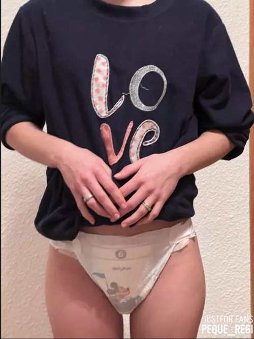 Today I am in diapers and with love for you 💜
 by peque_regi