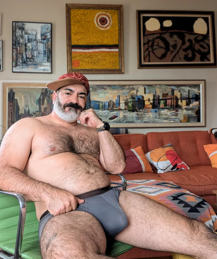 A man at home by -fuzzz-
