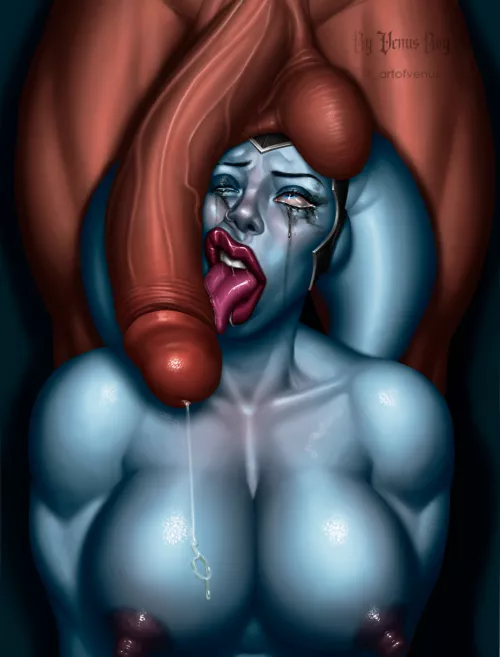 Celeste loves licking it (Venus Boy) by im_venusasaboy