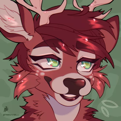 Just got another commish! (Commish is short for commission, Im just using slang)   Art by u/Teeganblu  by Sphere_Deer