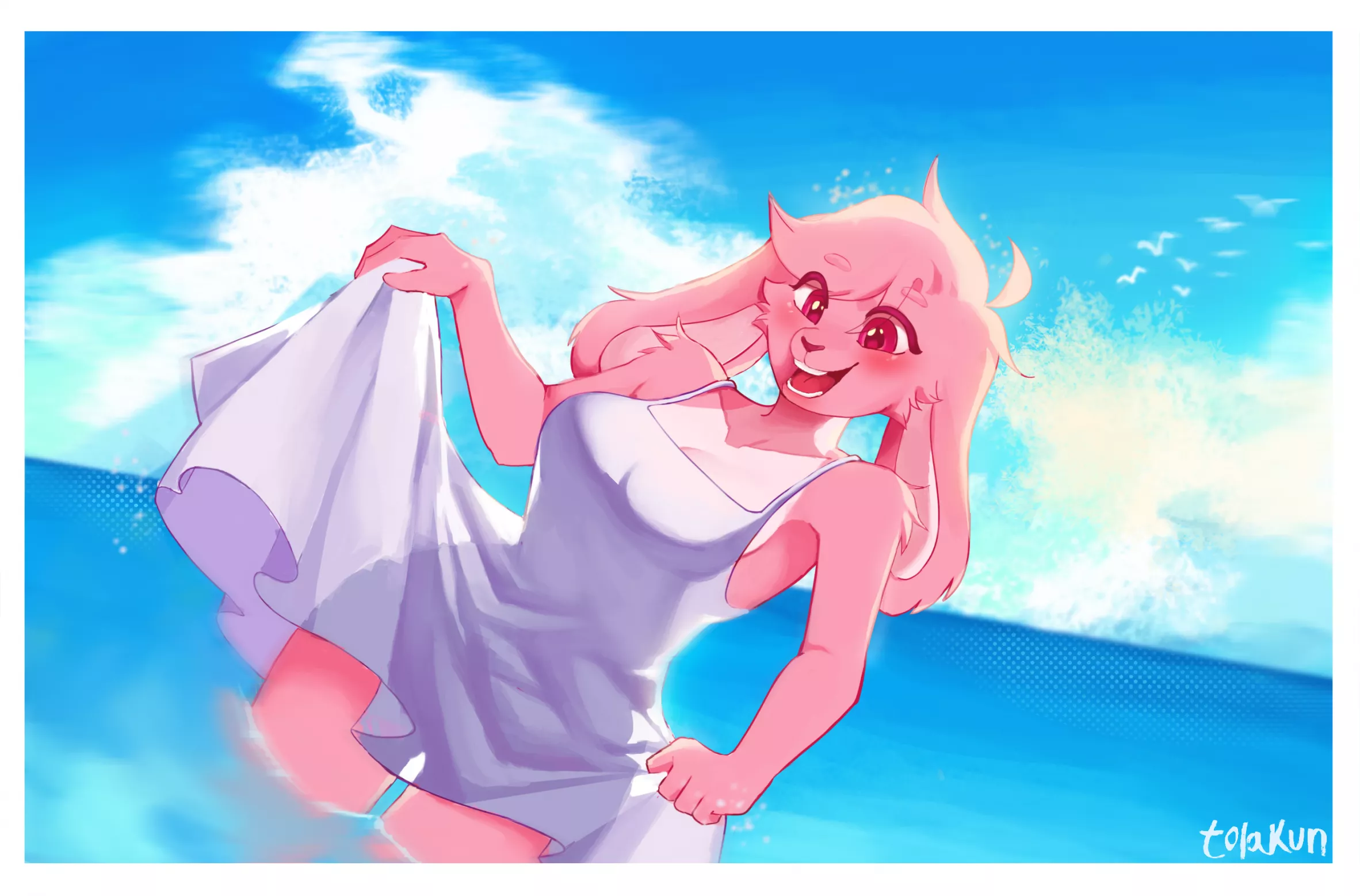 Lovely ocean (art by me) posted by Toomytolakangin