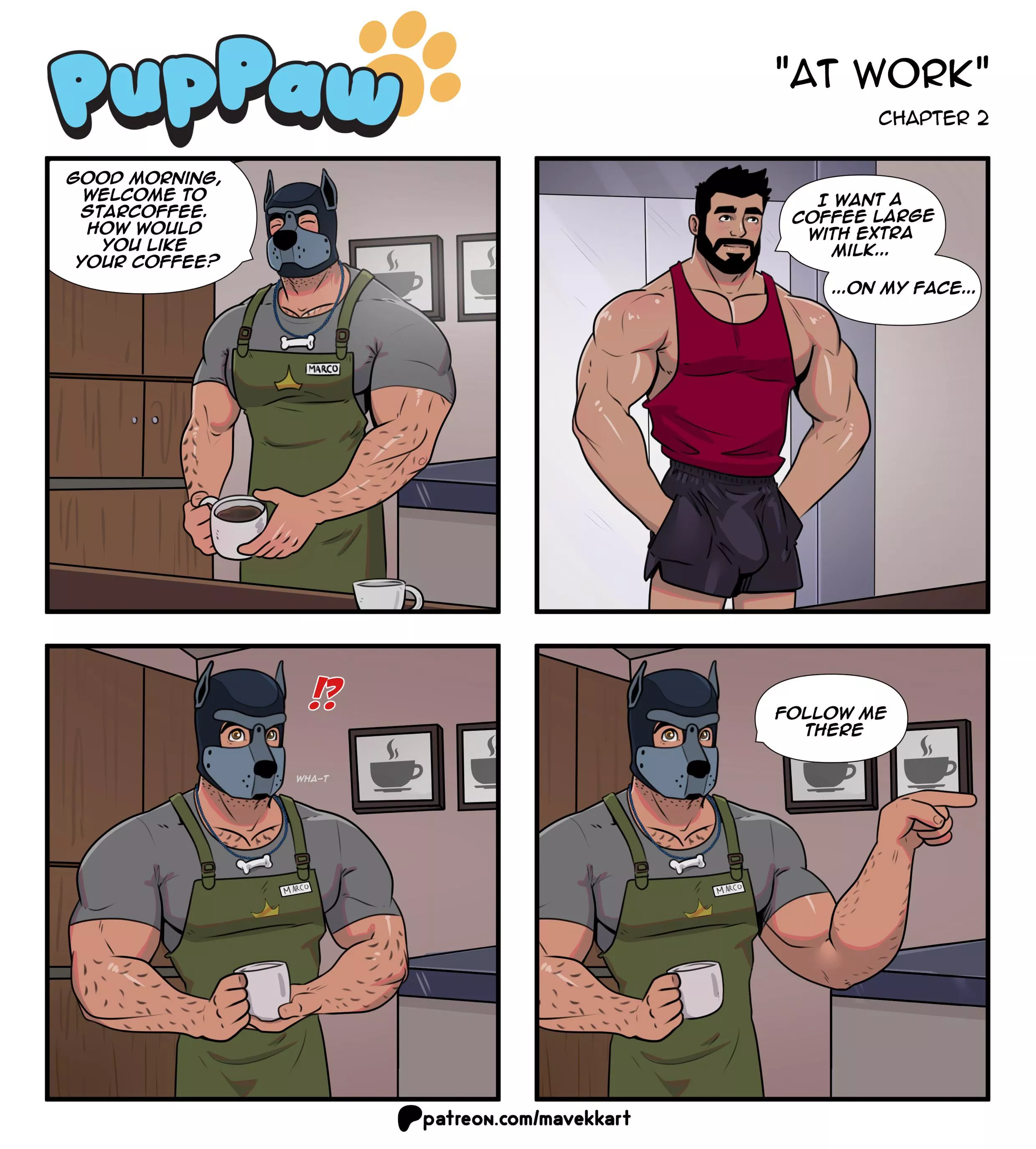 Pup barista  posted by mavekkart