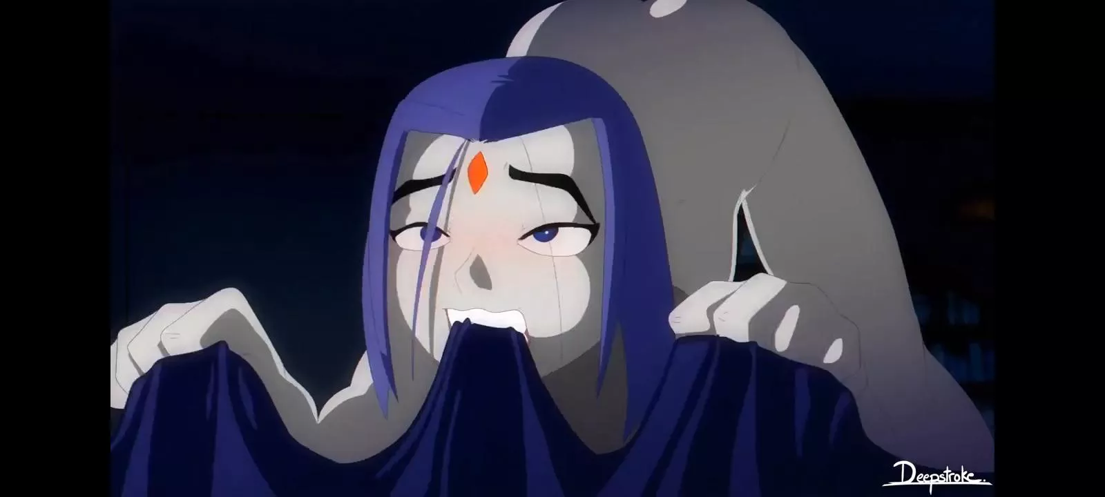 Raven and Beast Boy (Deepstroke) [Link to full video in post] posted by Fit-Sea6614