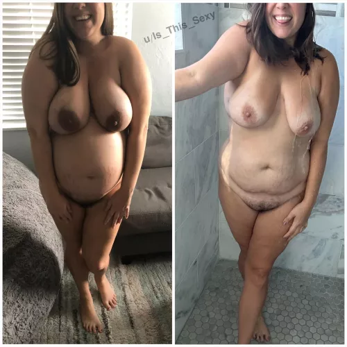 A woman’s body after pregnancy tells a story. Here’s mine :)  by Is_This_Sexy