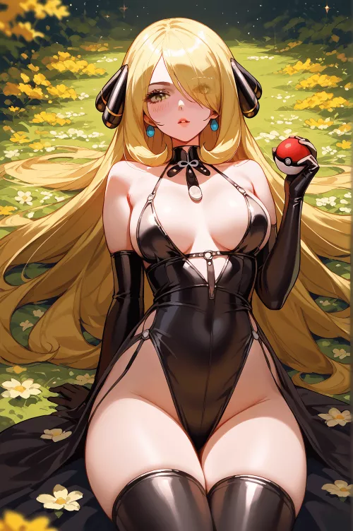 Cynthia [Pokemon] by CheetahSperm18