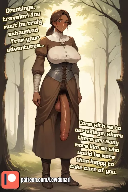 Futanari Village  by Lustynari