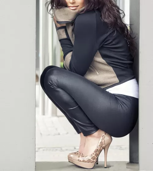 leather and heels, u really could't wish for more by beauty-girl-queen