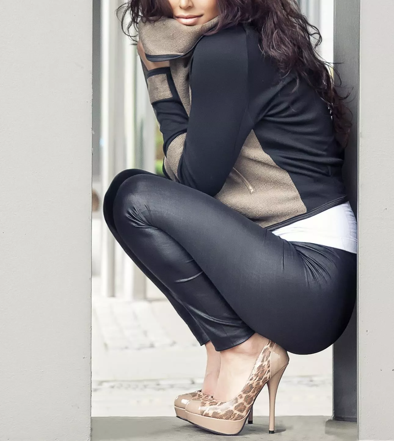 leather and heels, u really could't wish for more posted by beauty-girl-queen