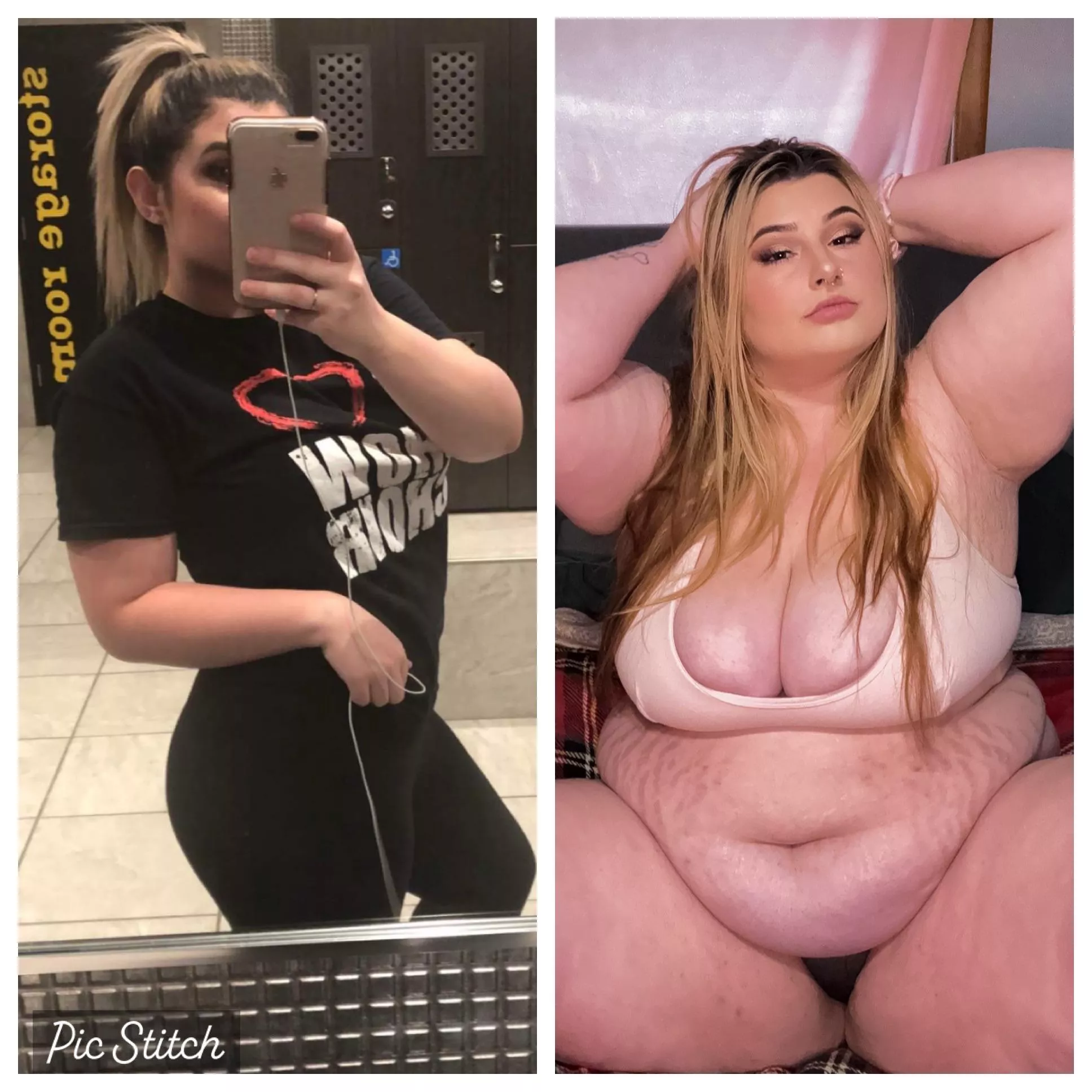 Seeing how fat I’ve gotten turns me on so much🙈 posted by penelopejadexo