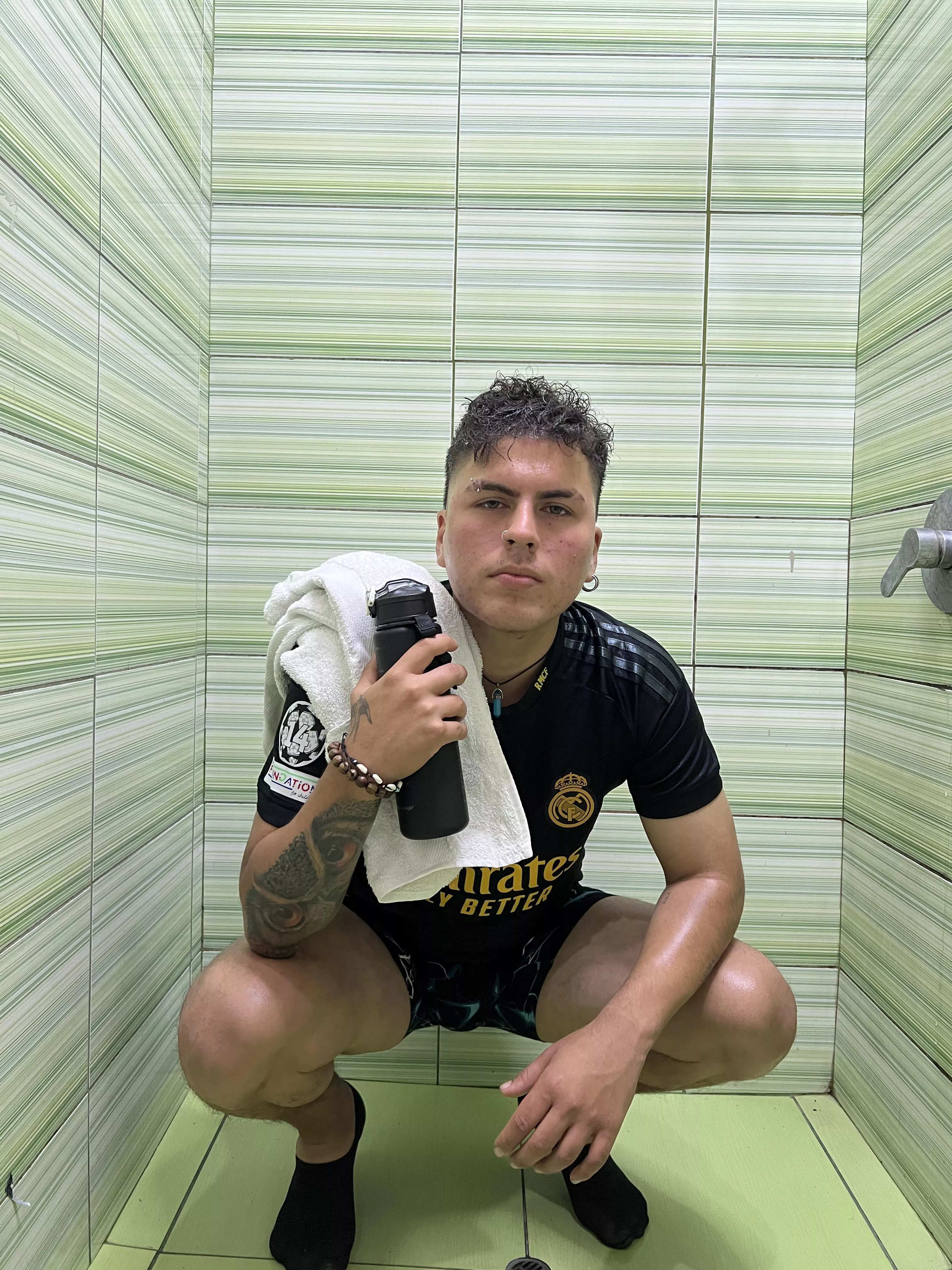 A soccer player's arms will always be sweaty  posted by joanmanly