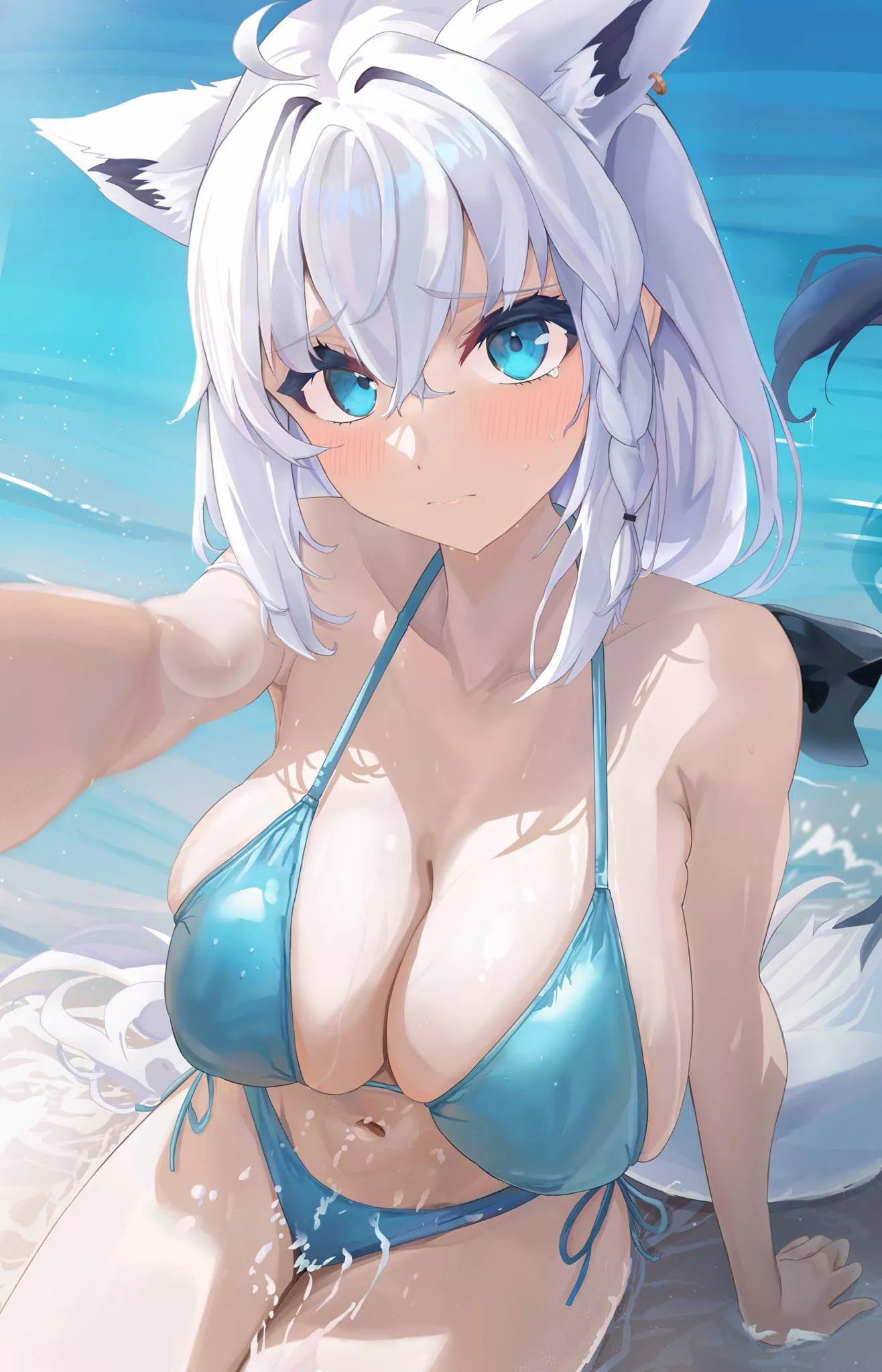 Blue Swimsuit Fubuki posted by marxsander2016