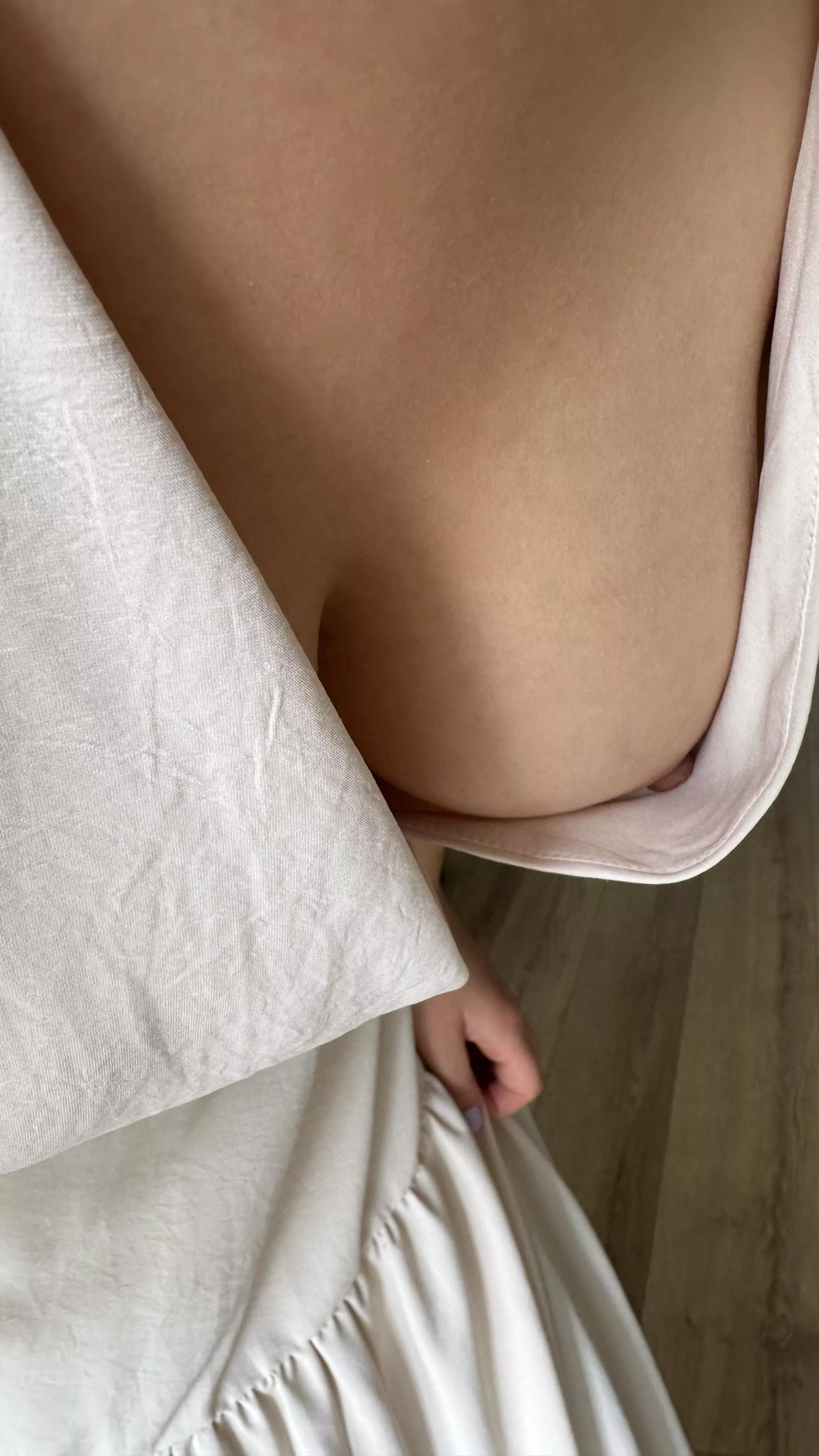 Do you think that a slightly too large neckline will be a problem at work? posted by lightpinkie