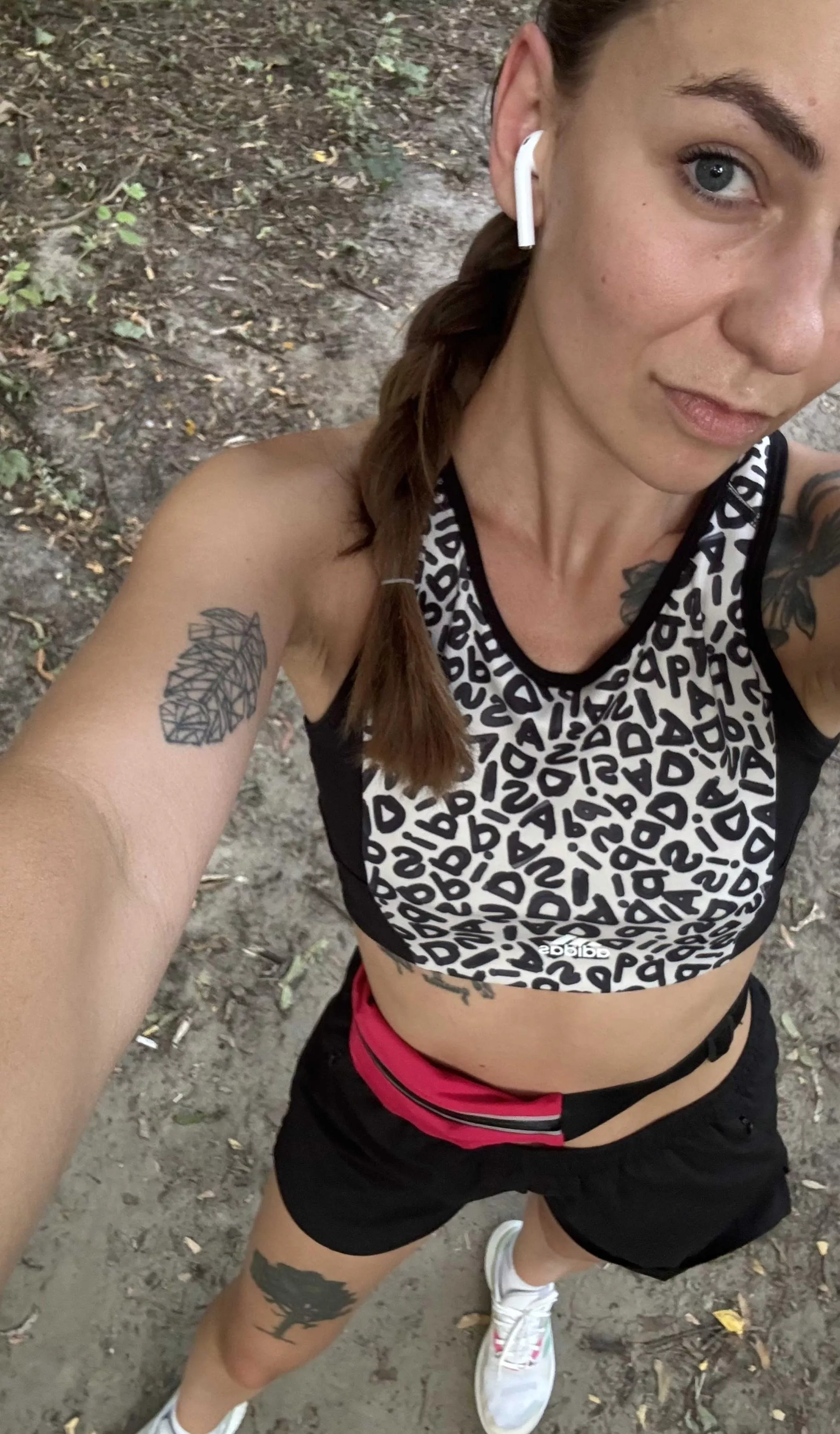 I always get double takes when I run around the lakes in a sports bra posted by LittleLovvee