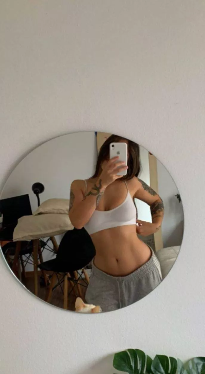 I am feeling shy today, but here is a mirror selfie💕 posted by BellaFits