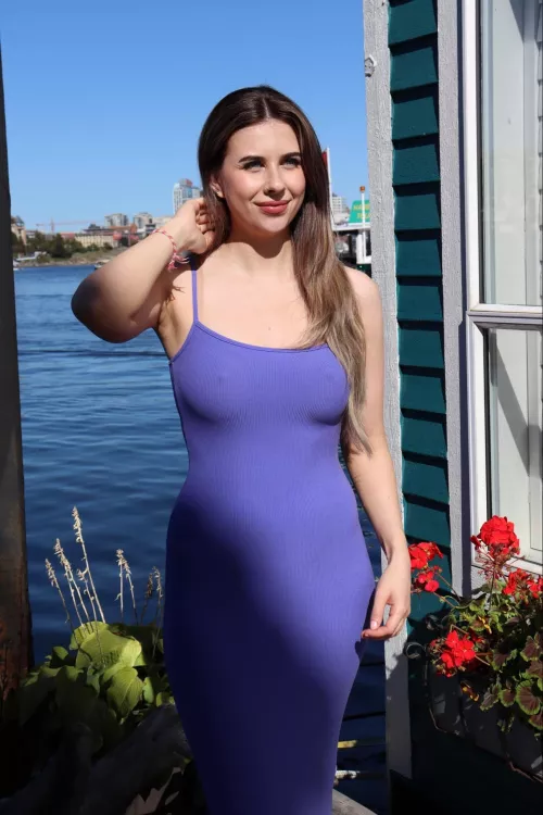 I hope nobody can see my hard nipples in this dress… by madamevanessa98