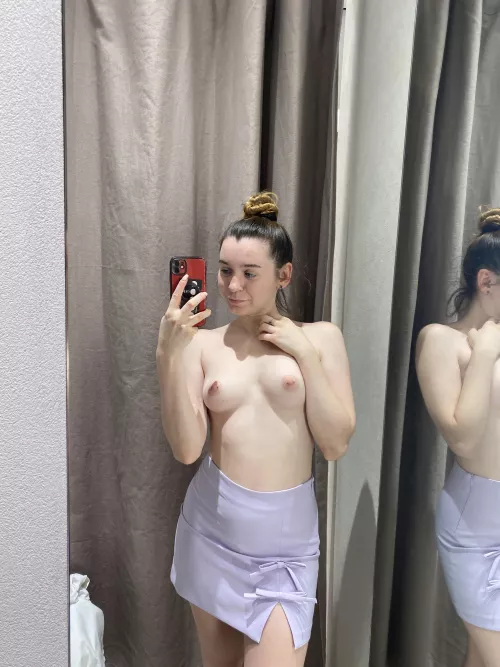 I'm trying on something in the fitting room and I think I've found the perfect skirt by Angelfrom_Sky