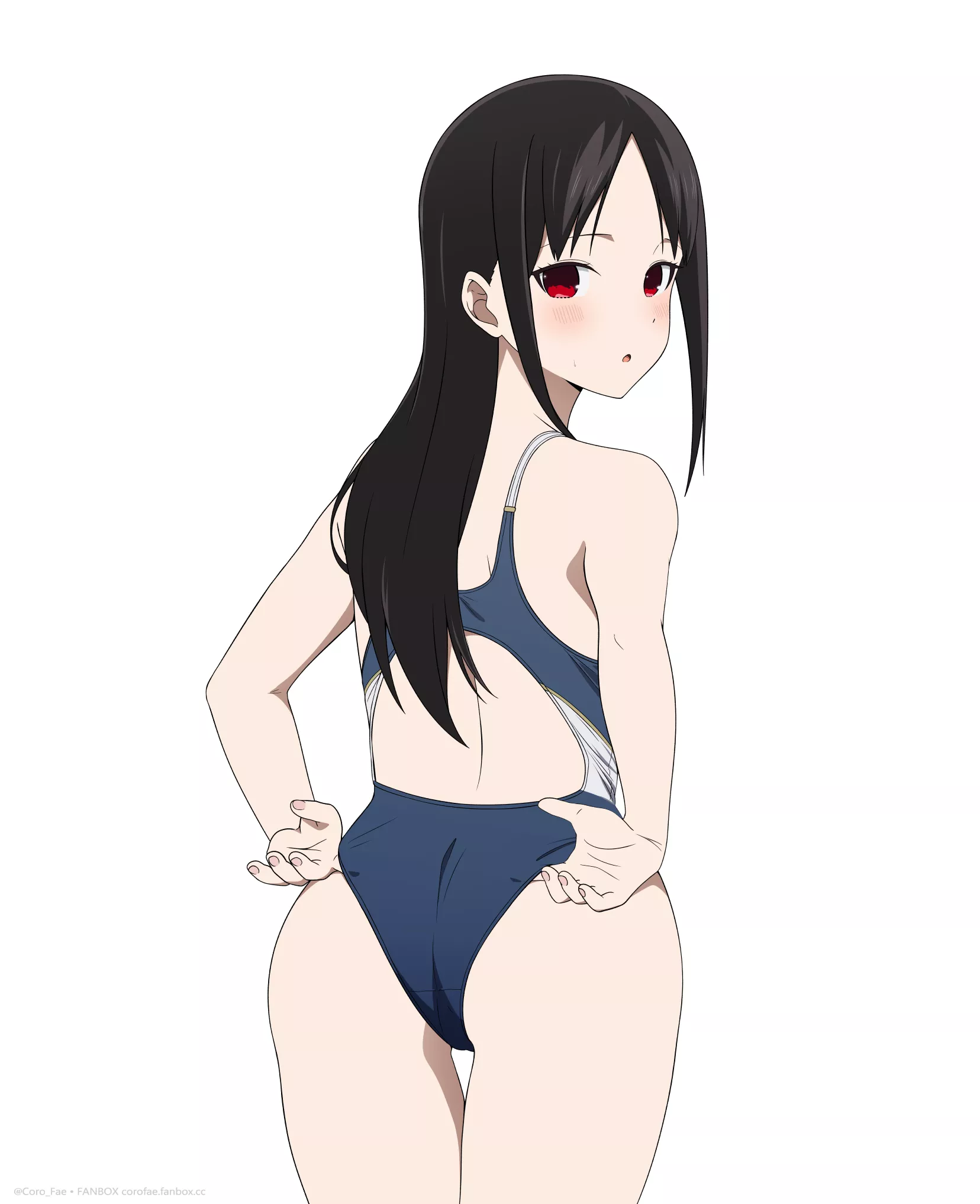 Kaguya Pulling A Wedgie In Her Competition Swimsuit (Kaguya-Sama Love Is War) posted by Csxc