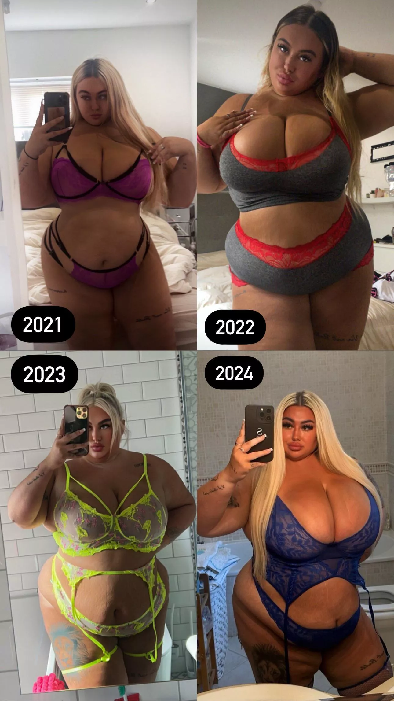 My 3-4 year gain… what’s your favourite look? posted by xxmace99