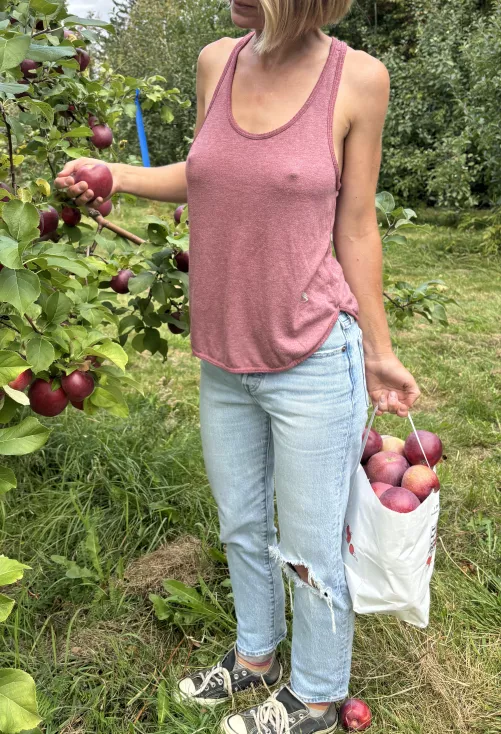 My pokies while apple picking by ExoticArches