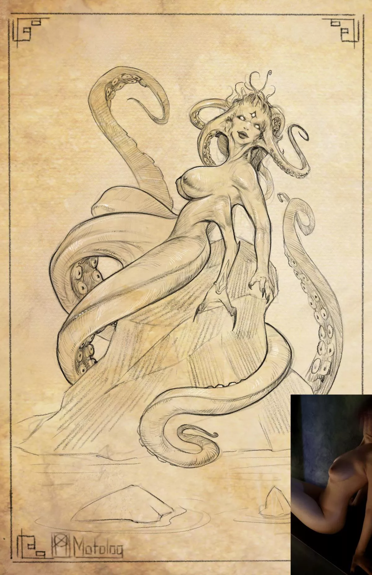 [OC] [ART] monstergirl, from my reference  posted by Njarla