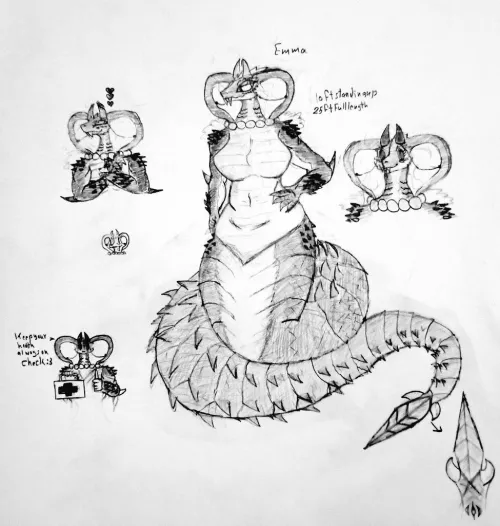 Snek lady since it's snektember (might be suggestive idfk)  by Literally_Sekiro