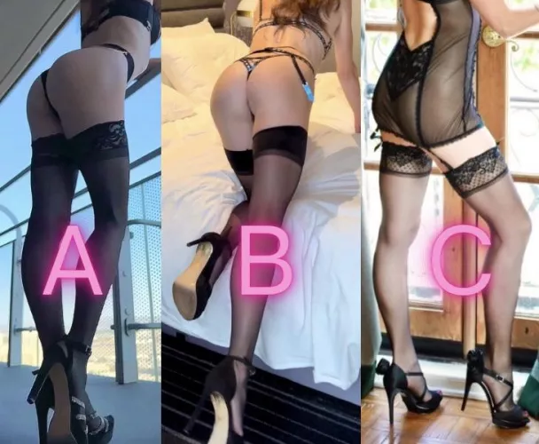 Which shot of my legs is your favorite? by The_Aria_Allure