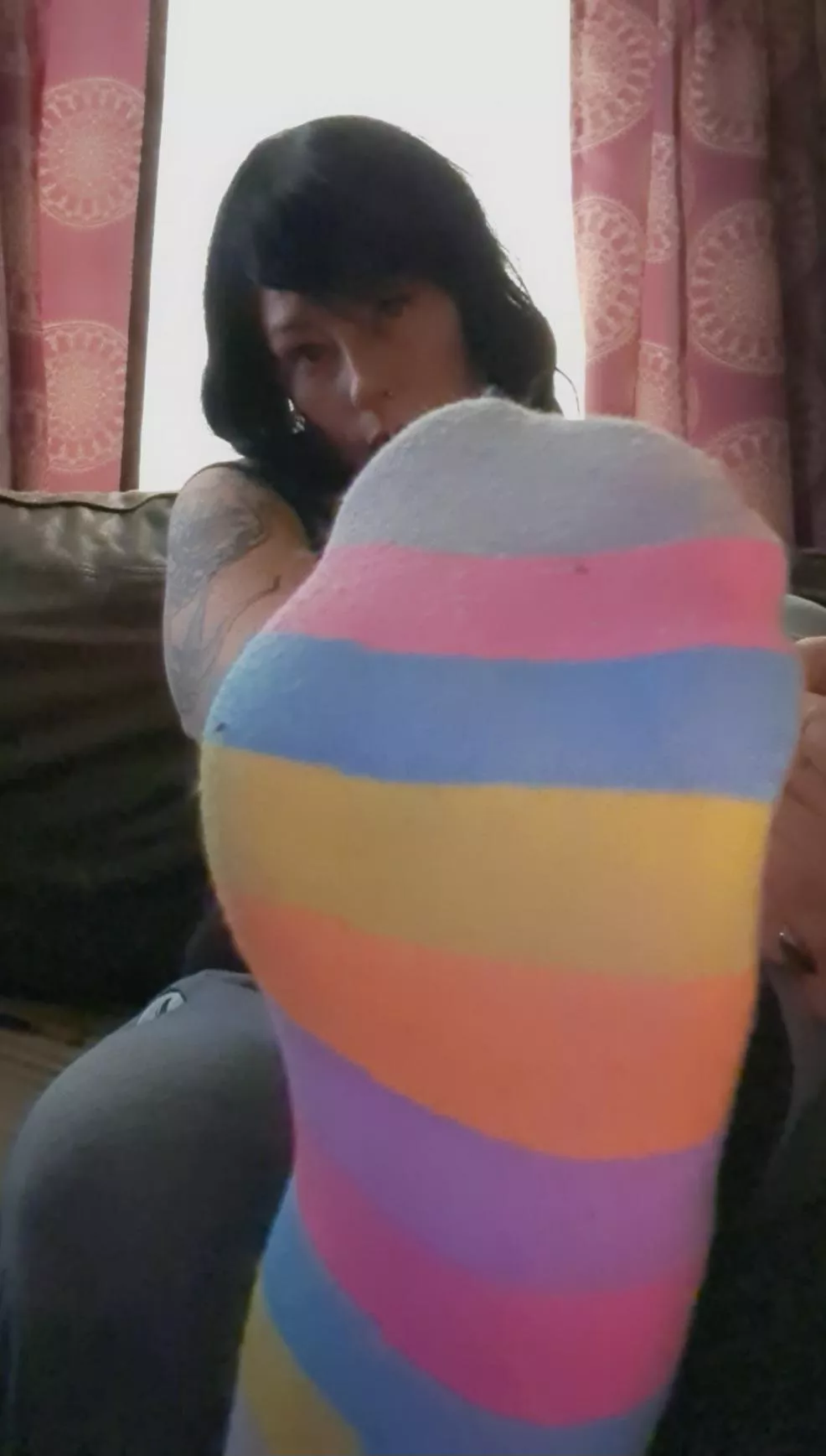 Do these stripes make my feet look big? posted by Milfsnax