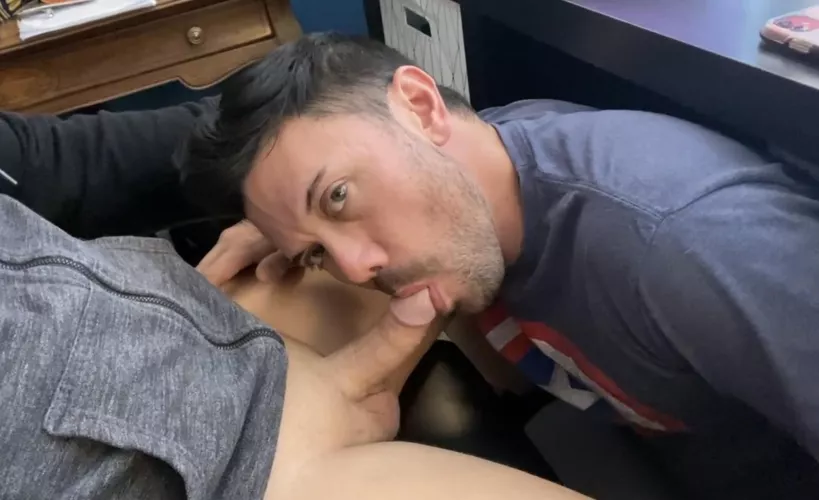 Doing my part under the desk by Matt_n_John