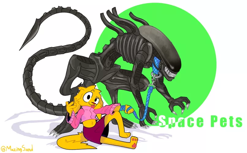 Football’s space pet! (Art by me) by MazingSand