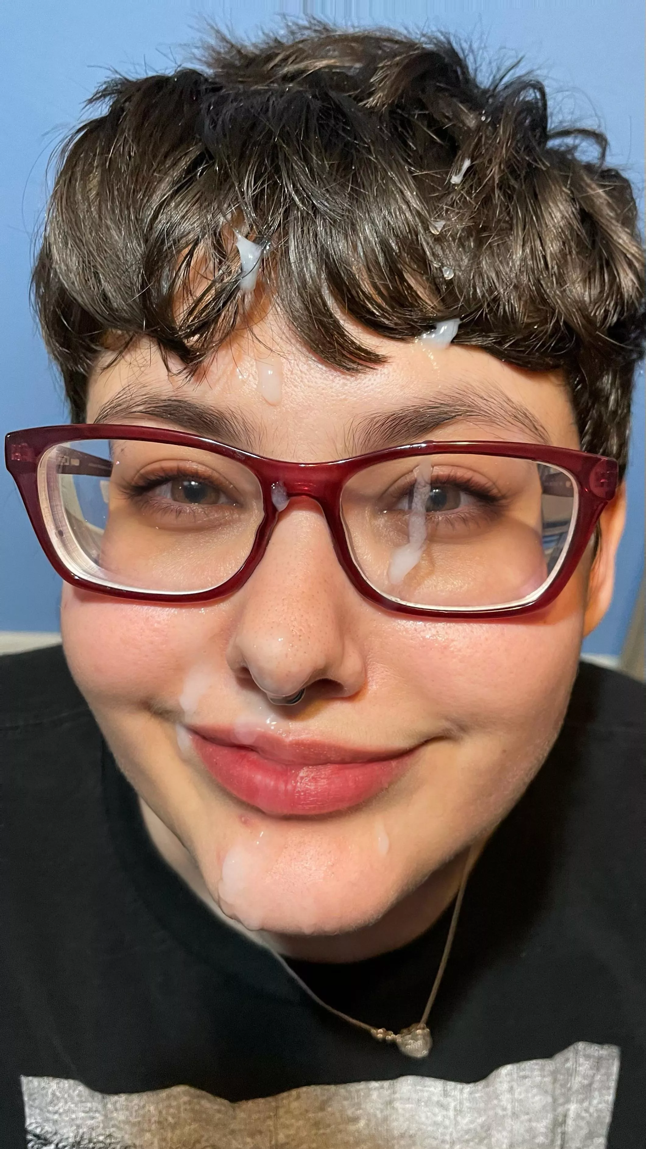 Glasses make for good cum shields posted by tallbtchdiaries2