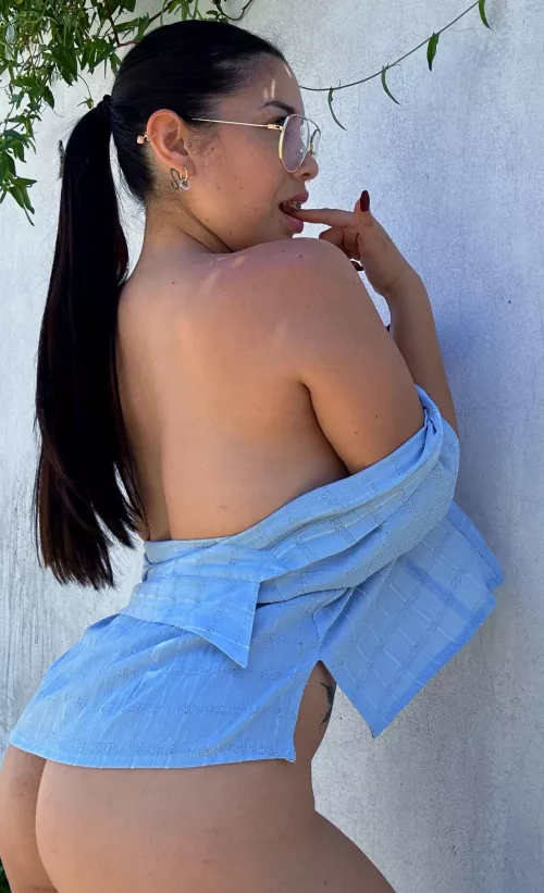 I am feeling so pretty with my pony tail by milkygirlonly