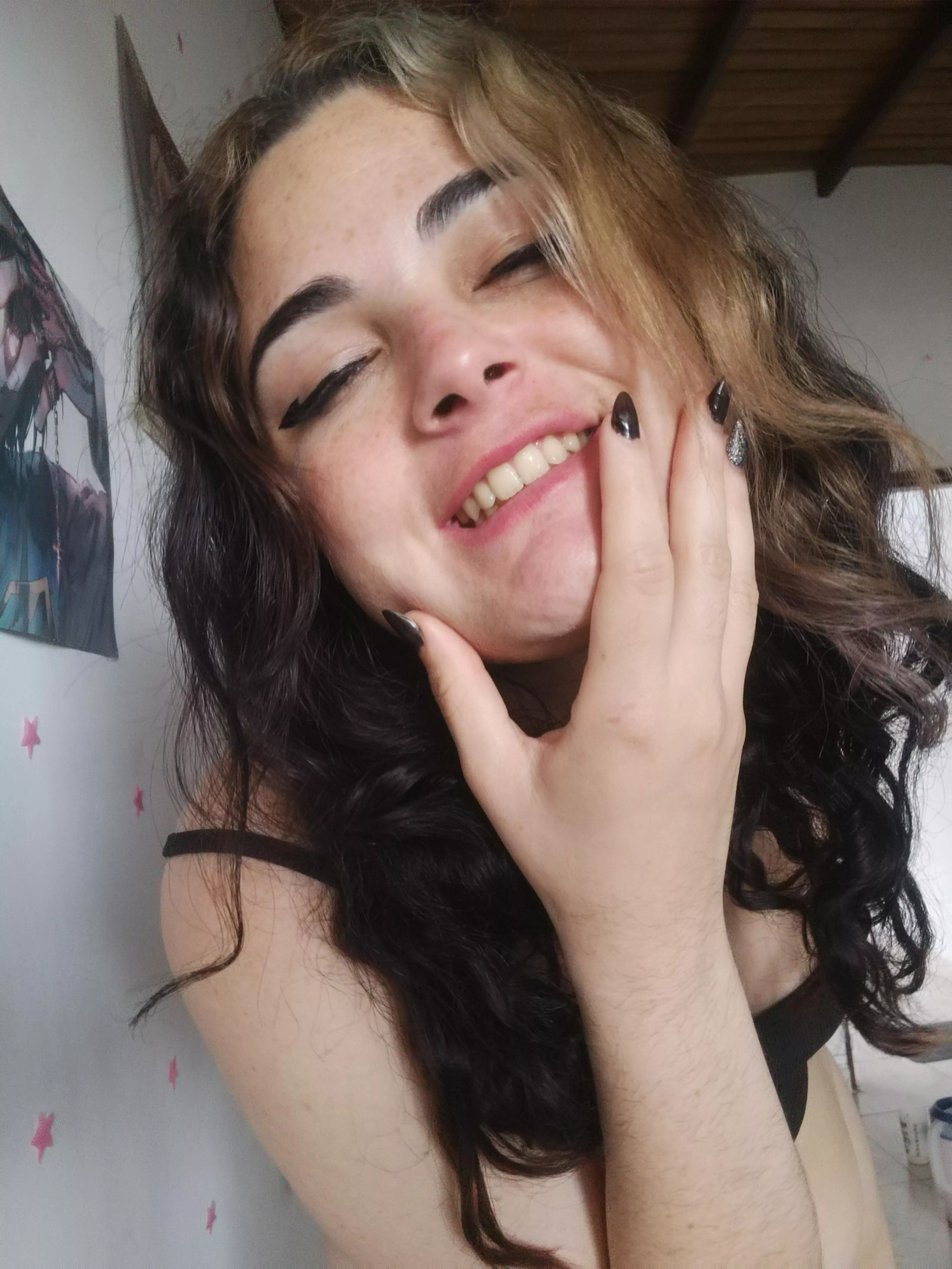 just loving my nail polish and my smile posted by Potential_Babe_9607