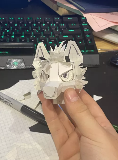 Made a mini paper model of my Sona, still a few things I need to do to it. by symkao