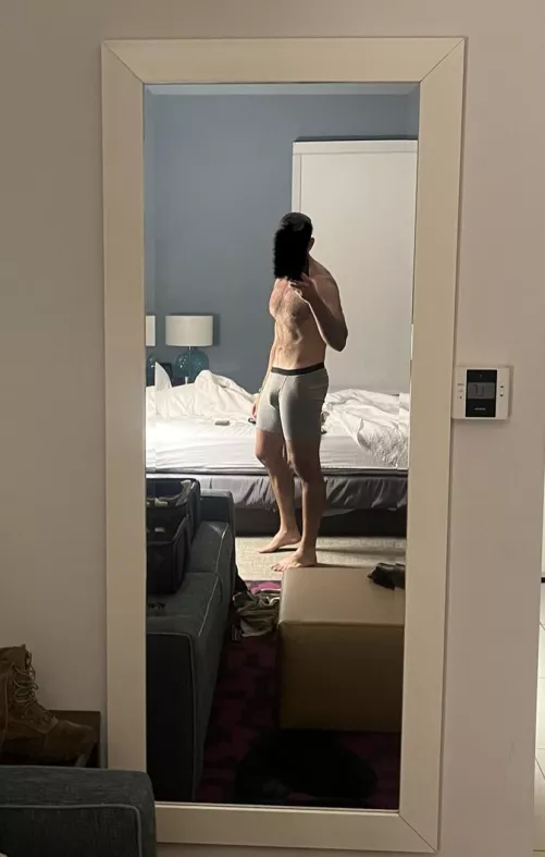 Out of town for work, but still going wild. Dad of two. (34) by Lanky_Actuary1420