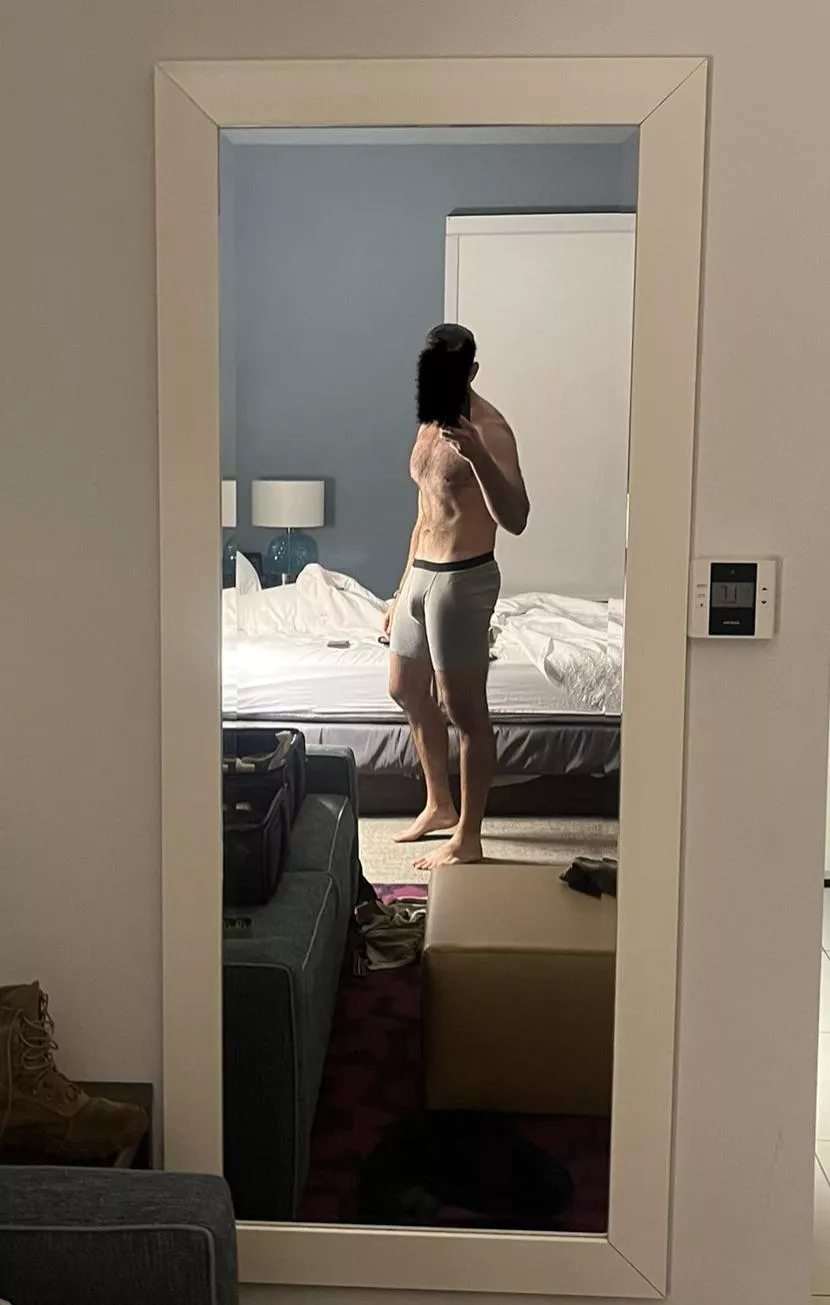 Out of town for work, but still going wild. Dad of two. (34) posted by Lanky_Actuary1420